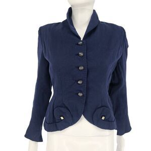 Vintage Moordale Juniors Blazer Navy Blue XS